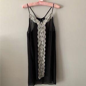 Ambrielle black and white slip dress